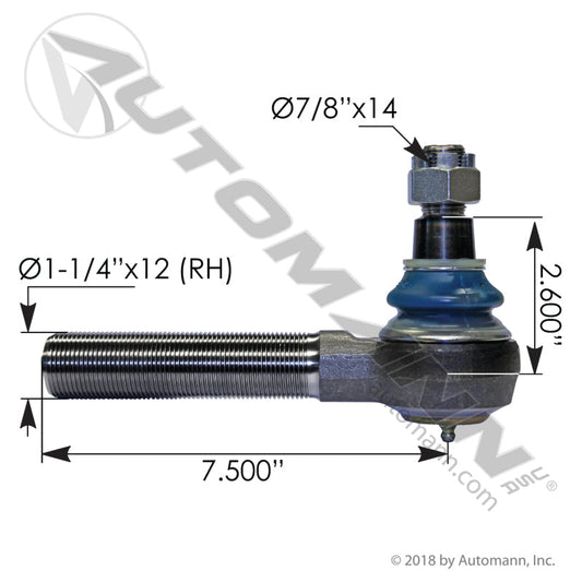 462.ES3034R - Tie Rod End