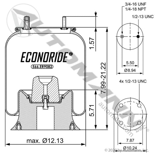 566.ER9082 - Econoride Air Spring Rolling Lobe