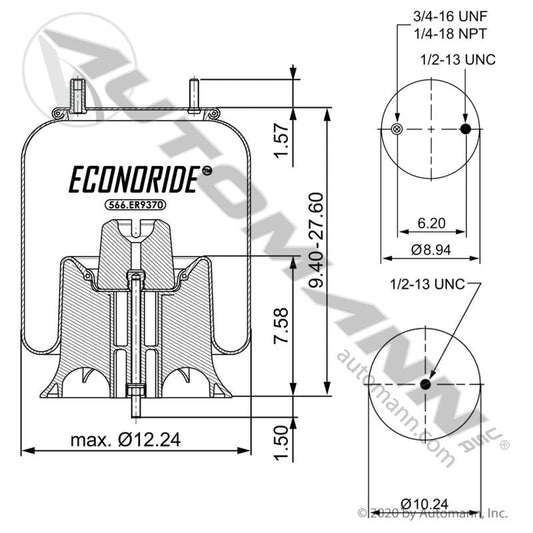 566.ER9370 - Econoride Air Spring Rolling Lobe