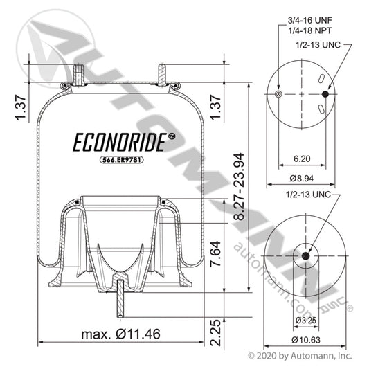 566.ER9781 - Econoride Air Spring Rolling Lobe