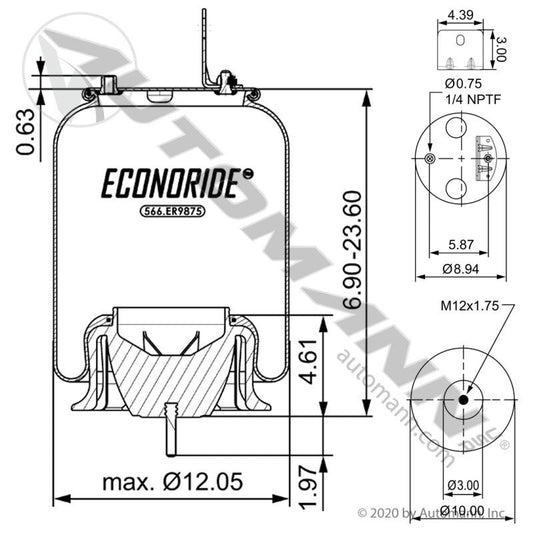 566.ER9875 - Econoride Air Spring Rolling Lobe