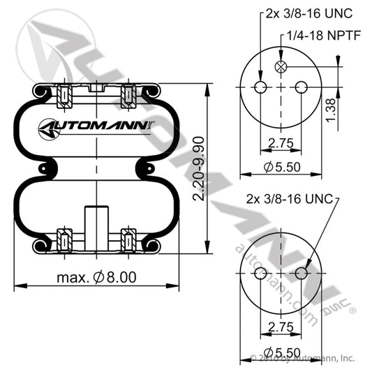 ABSP2B07RA-7659 - Air Spring Hendrickson