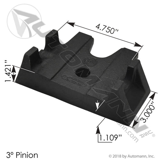 MFL24 - Axle Seat 3 Deg LH Freightliner